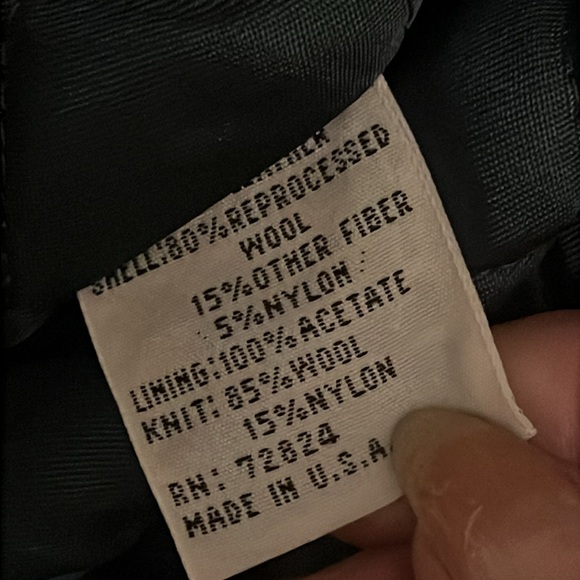 Vintage! The J. Peterman Co. Lexington Ky. Wool and Leather Bomber Jacket. Small - Picture 4 of 7